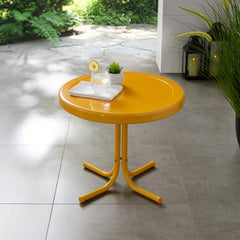 Crosley Griffith 22 Inch Outdoor Metal Side Table - CO1011A - The Home Selection