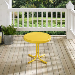 Crosley Griffith 22 Inch Outdoor Metal Side Table - CO1011A - The Home Selection