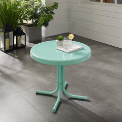 Crosley Griffith 22 Inch Outdoor Metal Side Table - CO1011A - The Home Selection
