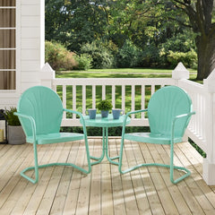 Crosley Griffith 3pc Outdoor Metal Armchair Set - KO10004 - The Home Selection