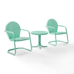 Crosley Griffith 3pc Outdoor Metal Armchair Set - KO10004 - The Home Selection