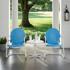 Crosley Griffith 3pc Outdoor Metal Armchair Set - KO10004 - The Home Selection