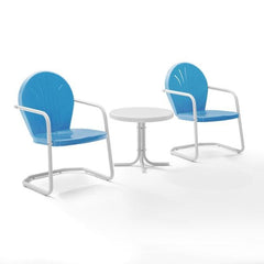 Crosley Griffith 3pc Outdoor Metal Armchair Set - KO10004 - The Home Selection
