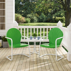 Crosley Griffith 3pc Outdoor Metal Armchair Set - KO10004 - The Home Selection