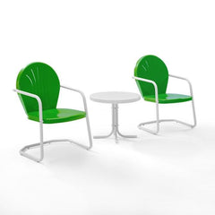 Crosley Griffith 3pc Outdoor Metal Armchair Set - KO10004 - The Home Selection