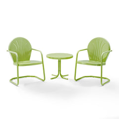 Crosley Griffith 3pc Outdoor Metal Armchair Set - KO10004 - The Home Selection