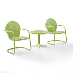 Crosley Griffith 3pc Outdoor Metal Armchair Set - KO10004 - The Home Selection