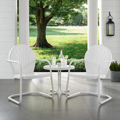 Crosley Griffith 3pc Outdoor Metal Armchair Set - KO10004 - The Home Selection