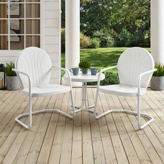 Crosley Griffith 3pc Outdoor Metal Armchair Set - KO10004 - The Home Selection