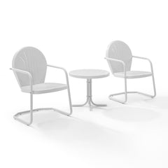 Crosley Griffith 3pc Outdoor Metal Armchair Set - KO10004 - The Home Selection