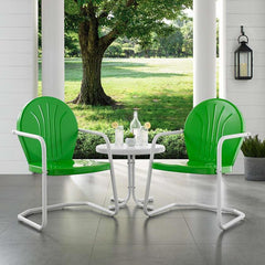 Crosley Griffith 3pc Outdoor Metal Armchair Set - KO10004 - The Home Selection