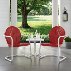 Crosley Griffith 3pc Outdoor Metal Armchair Set - KO10004 - The Home Selection