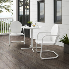 Crosley Griffith 3pc Outdoor Metal Bistro Set - KO10008 - The Home Selection