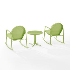 Crosley Griffith 3pc Outdoor Metal Rocking Chair Set - KO10020 - The Home Selection