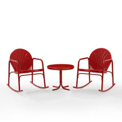 Crosley Griffith 3pc Outdoor Metal Rocking Chair Set - KO10020 - The Home Selection