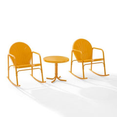 Crosley Griffith 3pc Outdoor Metal Rocking Chair Set - KO10020 - The Home Selection