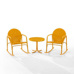 Crosley Griffith 3pc Outdoor Metal Rocking Chair Set - KO10020 - The Home Selection