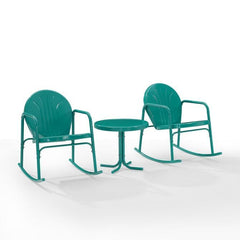 Crosley Griffith 3pc Outdoor Metal Rocking Chair Set - KO10020 - The Home Selection