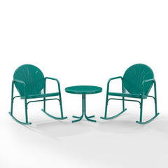 Crosley Griffith 3pc Outdoor Metal Rocking Chair Set - KO10020 - The Home Selection