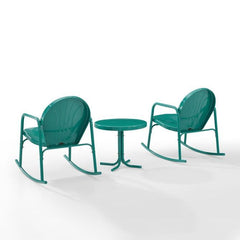 Crosley Griffith 3pc Outdoor Metal Rocking Chair Set - KO10020 - The Home Selection