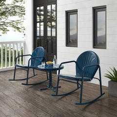 Crosley Griffith 3pc Outdoor Metal Rocking Chair Set - KO10020 - The Home Selection