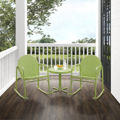 Crosley Griffith 3pc Outdoor Metal Rocking Chair Set - KO10020 - The Home Selection