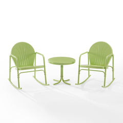 Crosley Griffith 3pc Outdoor Metal Rocking Chair Set - KO10020 - The Home Selection