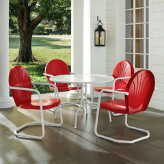 Crosley Griffith 5pc Outdoor Metal Dining Set - KOD1001 - The Home Selection
