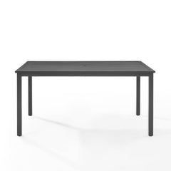 Crosley Hansen Outdoor Metal Dining Table Matte-Black - CO6305-MB - The Home Selection