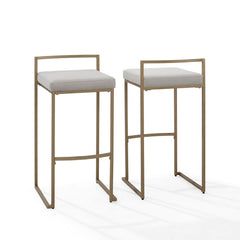 Crosley Harlowe 17.50 Inch 2pc Bar Stool Set - CF501930 - The Home Selection