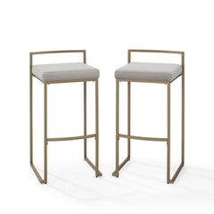 Crosley Harlowe 17.50 Inch 2pc Bar Stool Set - CF501930 - The Home Selection