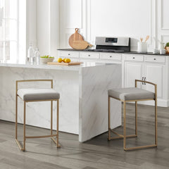 Crosley Harlowe 17.50 Inch 2pc Counter Stool Set - CF501924 - The Home Selection