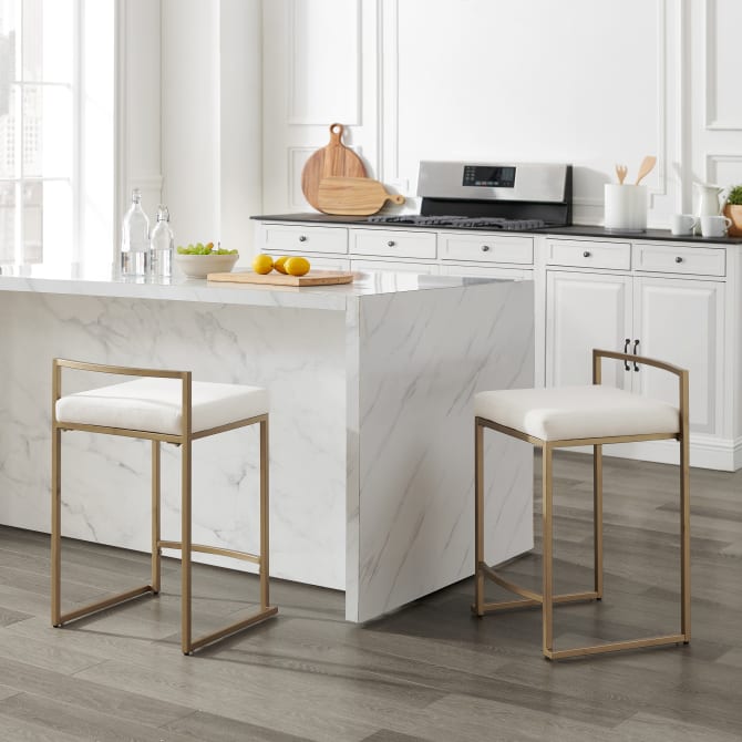 Crosley Harlowe 17.50 Inch 2pc Counter Stool Set - CF501924 - The Home Selection
