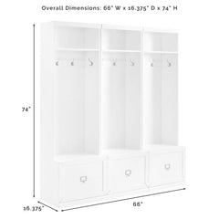 Crosley Harper 66 Inch 3pc Entryway Set - KF31008 - The Home Selection