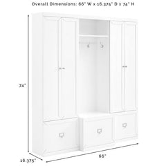 Crosley Harper 66 Inch 3pc Entryway Set - KF31012 - The Home Selection