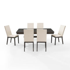 Crosley Hayden 101 Inch 7pc Dining Set Slate - KF13076SL - The Home Selection