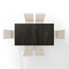 Crosley Hayden 101 Inch 7pc Dining Set Slate - KF13076SL - The Home Selection