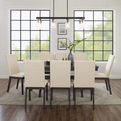 Crosley Hayden 101 Inch 9pc Dining Set Slate - KF13073SL - The Home Selection