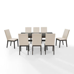 Crosley Hayden 101 Inch 9pc Dining Set Slate - KF13073SL - The Home Selection