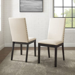 Crosley Hayden 18.50 Inch 2pc Upholstered Chair Set - CF501519-SL - The Home Selection