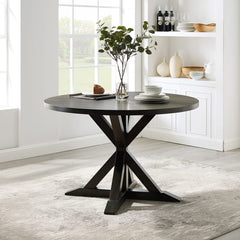 Crosley Hayden 47 Inch Round Dining Table Slate- CF2011-SL - The Home Selection