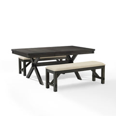 Crosley Hayden 84 Inch 3pc Dining Set - KF13024SL - The Home Selection