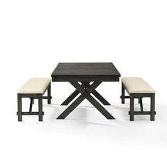 Crosley Hayden 84 Inch 3pc Dining Set - KF13024SL - The Home Selection