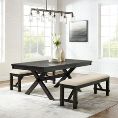 Crosley Hayden 84 Inch 3pc Dining Set - KF13024SL - The Home Selection