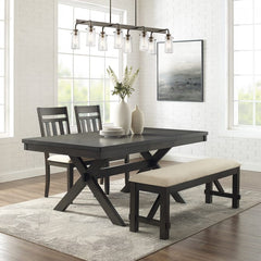 Crosley Hayden 91 Inch 4pc Dining Set - KF13025SL - The Home Selection
