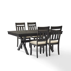 Crosley Hayden 98 Inch 5pc Dining Set Slate- KF13026SL - The Home Selection