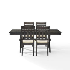 Crosley Hayden 98 Inch 5pc Dining Set Slate- KF13026SL - The Home Selection