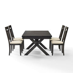 Crosley Hayden 98 Inch 5pc Dining Set Slate- KF13026SL - The Home Selection