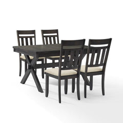 Crosley Hayden 98 Inch 5pc Dining Set Slate- KF13026SL - The Home Selection