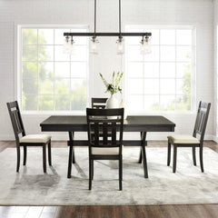 Crosley Hayden 98 Inch 5pc Dining Set Slate- KF13026SL - The Home Selection